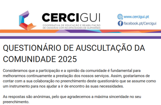 Questionário de Satisfação da Comunidade